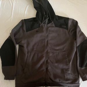 5.11 Hoodie. grey and black. Large